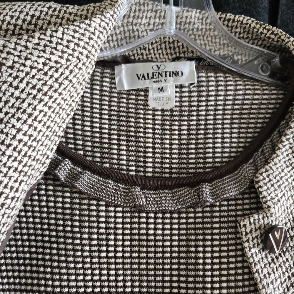 Valentino Miss V Made in Italy Sleeveless Cami Jacket & Skirt Set